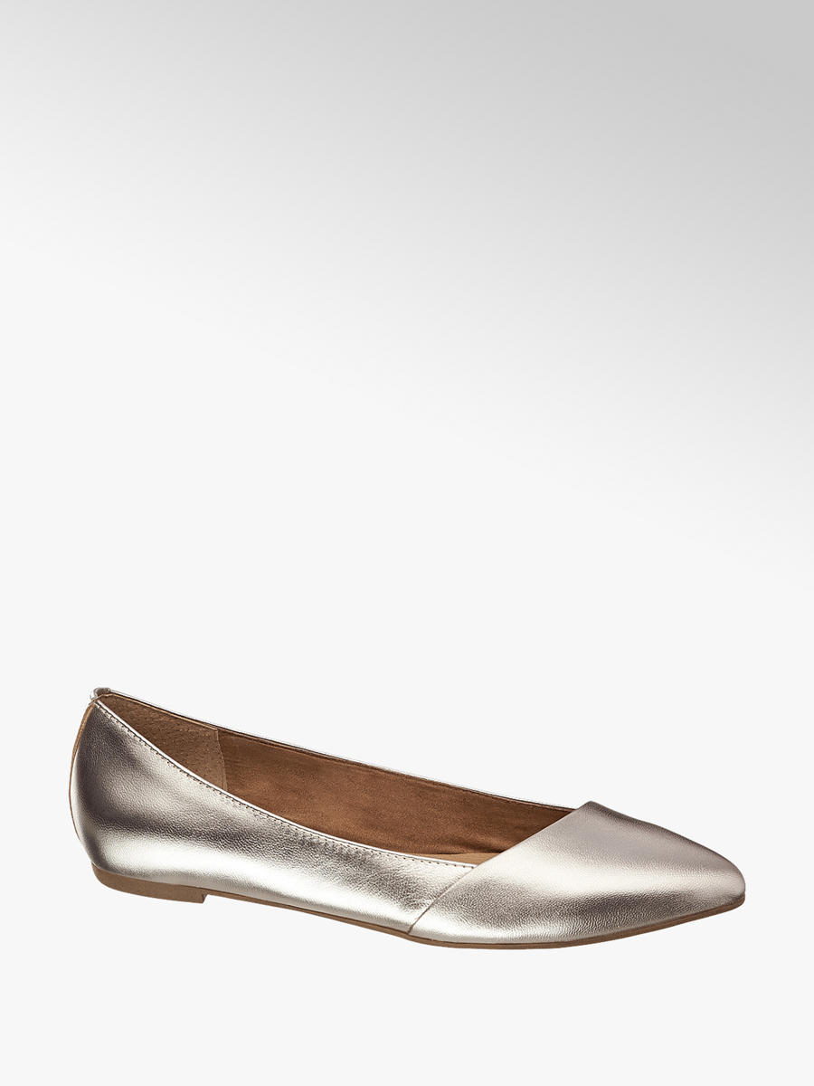 Damen Leder Ballerinas von 5th Avenue in gold Damen Leder Ballerinas von 5th Avenue in gold